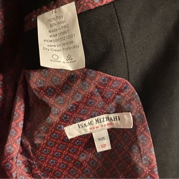 Isaac Mizrahi Blazer Sports Jacket Black Formal Wedding Neutral Staple - Picture 6 of 8